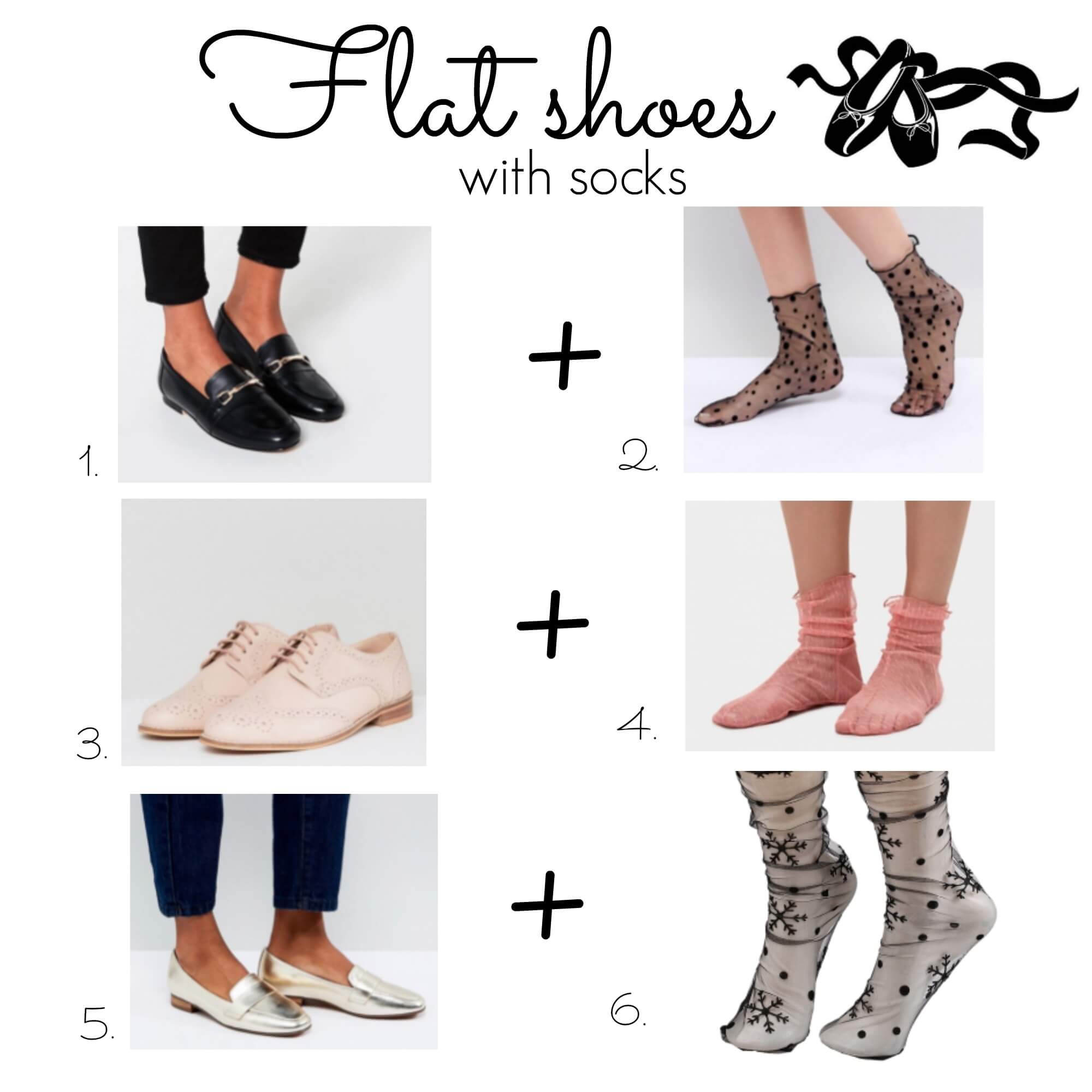 Flat shoes with socks - Betty On The Go